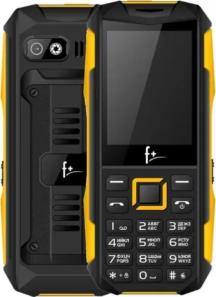 Смартфон F+ PR240 Black/Yellow Телефон мобильный
