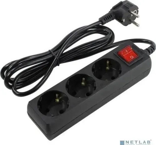 Удлинитель 5BITES SP3B-118E Сетевой SP3B-118E 3S / 3*0.75MM2 / 1.8M / BLACK удлинитель 3S / / /