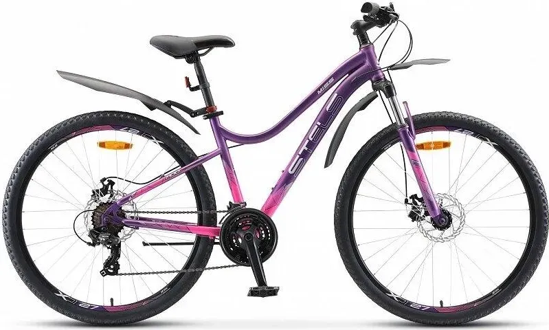 Велосипед STELS Miss-7700 MD 27.5" V010 LU094655 LU095026 17" Темно-пурпурный 2023