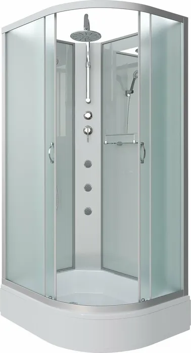 Душевая кабина Niagara NG-33084-14LBKTG 100х80х210-240 левая