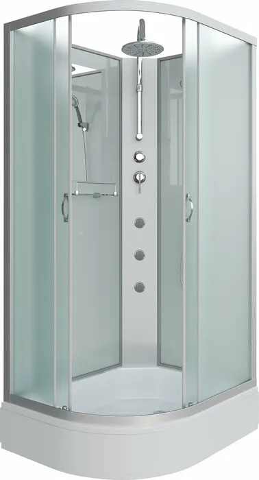 Душевая кабина Niagara NG-33984-14RBKTG 90х80х210-240 правая