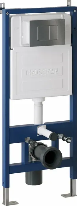 Инсталляция для унитаза Grossman 900.K31.01.000 с клавишей Classic графит сатиновая