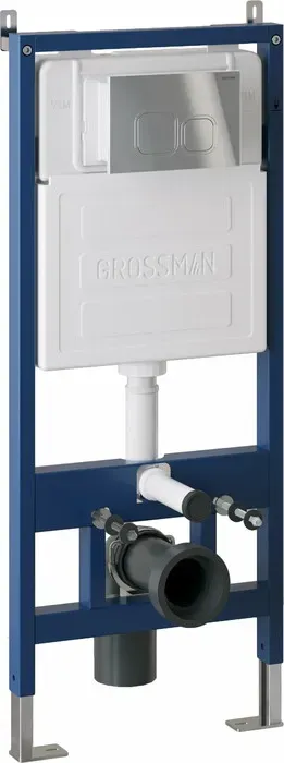 Инсталляция для унитаза Grossman 900.K31.01.000 с клавишей Cosmo хром глянцевая