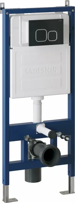 Инсталляция для унитаза Grossman 900.K31.01.000 с клавишей Cosmo черная матовая