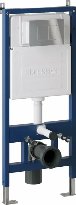 Инсталляция для унитаза Grossman 900.K31.01.000 с клавишей Classic хром глянцевая