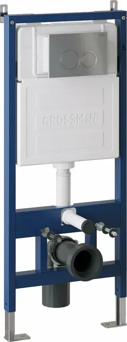 Инсталляция для унитаза Grossman 900.K31.01.000 с клавишей Galaxy хром матовая