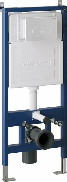 Инсталляция для унитаза Grossman 900.K31.01.000 с клавишей Style белая матовая