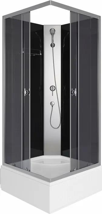Душевая кабина Niagara Eco E90/26Q/TN/BK 90х90х195