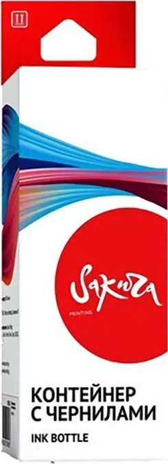 Контейнер Sakura с чернилами C13T741400 (T7414 Y) для Epson, пурпурный , 1000 мл. с Y) ,