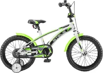 Велосипед STELS Arrow 16" V020*LU085302*LU070700 *9.5" Белый/зелёный