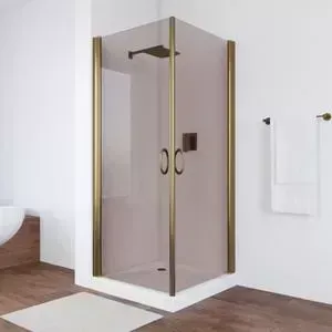 Душевой уголок Vegas Glass EA 80*80 05 05 профиль бронза стекло бронза