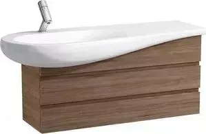 Тумба под раковину Laufen Alessi 120см орех, арт. раковины 8.1497.3 (4.2452.0.097.630.1)