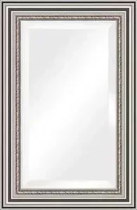Зеркало Evoform с фацетом в багетной раме Exclusive 56x86 см, римское серебро 88 мм (BY 1237)