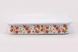 Лоток эмалированный 2.5 л Лысьвенские эмали Маки (2511/4)