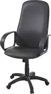 Кресло офисное Фабрикант Биг (кожа иск. DO №350 (черный) ТГ PL 680 PL-1 ролик ст.)