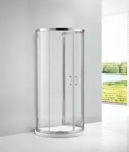 Душевой уголок CEZARES ECO-O-2-100/85-C-Cr с поддоном, профиль хром, стекло прозрачное