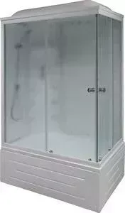 Душевая кабина Royal Bath 120х80х217 стекло левая белое/шиншилла (RB8120BP3-WC-L)