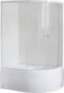 Душевой уголок Royal Bath 120*80*200 стекло прозрачное левый (RB8120BK-T-L)