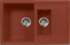 Мойка кухонная AquaGranitEx M-21K 780х500 красный марс (M-21K (334))
