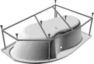 Рама-каркас для ванны CERSANIT Kaliope 153 ассиметричный (K-RW-KALIOPE*153n)