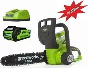 Электропила аккумуляторная GreenWorks G40CS30 (20117UA)