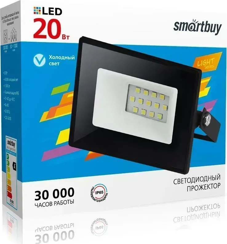 Прожектор SMARTBUY (SBL-FLLIGHT-30-65) FL SMD LIGHT-30W/6500K/IP65