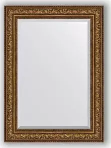 Зеркало Evoform с фацетом в багетной раме Exclusive 80x110 см, виньетка состаренная бронза 109 мм (BY 3479)