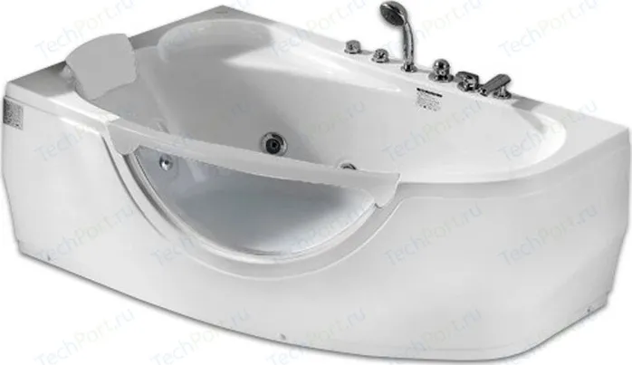 Акриловая ванна Gemy 161x96 с гидромассажем (G9046 B L) с B L)