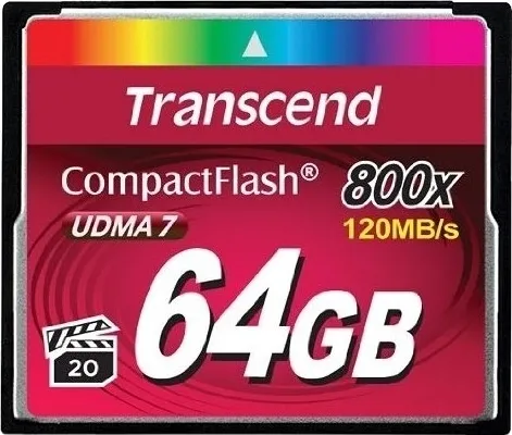 Карта памяти Transcend CF 64GB 800X (TS64GCF800)