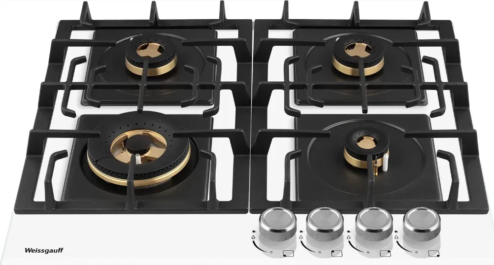 Панель варочная газовая WEISSGAUFF HGG 6445 WH Volcano Burner