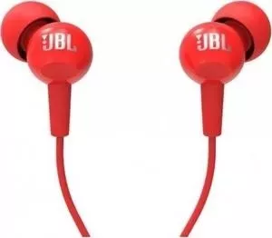 Наушники JBL C100SIU red