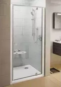 Душевая дверь RAVAK Pivot PDOP1 90х190 см, стекло прозрачное, профиль белый (03G70100Z1)