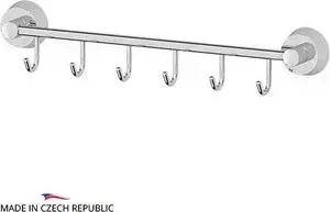 Держатель с 6-ю крючками 35 см FBS Vizovice хром (VIZ 027)