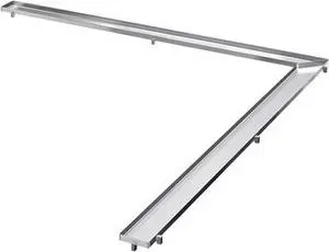 Решетка TECE drainline Plate 120х120 см под плитку угловая (611270)
