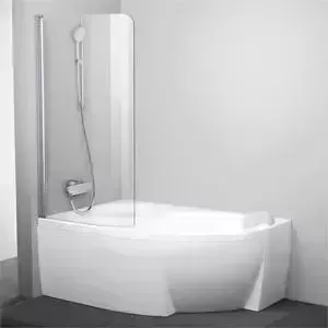 Душевая шторка RAVAK Rosa CVSK1 140/150 L Transparent, профиль сатин (7QLM0U00Y1)