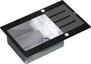 Мойка кухонная ZorG inox-glass 780x510 (gl-7851-black)
