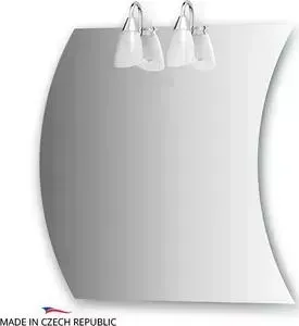 Зеркало Ellux Classic 60/70х70 см, с 2-мя светильниками 80 W (CLA-A2 0416)