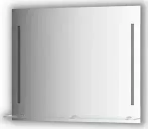 Зеркало Evoform с полочкой Ledline-S с 2-мя светильниками 11 W 90x75 см (BY 2165)