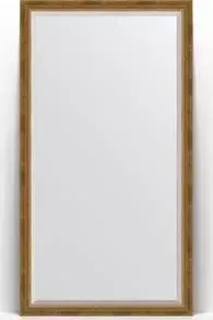 Зеркало Evoform с Exclusive Floor 108x198 см, в багетной раме - состаренная бронза с плетением 70 мм (BY 6143)