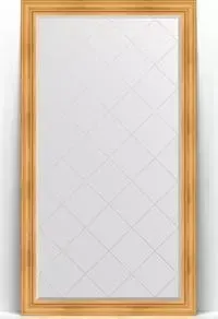 Зеркало Evoform с Exclusive-G Floor 114x204 см, в багетной раме - травленое золото 99 мм (BY 6367)