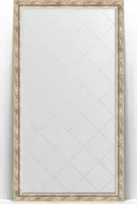 Зеркало Evoform с Exclusive-G Floor 108x198 см, в багетной раме - прованс с плетением 70 мм (BY 6344)