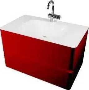 Тумба под раковину Am.Pm Serenity 80 весная ящики бордо глянец (M40FHX0802RG)