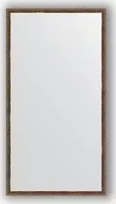 Зеркало Evoform в багетной раме Definite 58x108 см, витая бронза 26 мм (BY 1077)