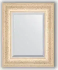 Зеркало Evoform с фацетом в багетной раме Exclusive 45x55 см, старый гипс 82 мм (BY 1364)