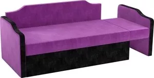 Фото №0 Детский диван Мебелико Дороти микровельвет фиолетово-черный