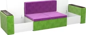 Фото №1 Детский диван Мебелико Арси микровельвет фиолетово-зеленый