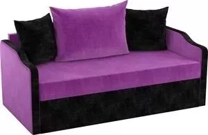 Детский диван Мебелико Дороти микровельвет фиолетово-черный