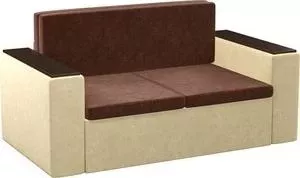 Детский диван Мебелико Арси микровельвет коричнево-бежевый