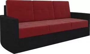 Диван Мебелико Белла микровельвет красно-черный