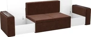 Фото №1 Детский диван Мебелико Арси микровельвет коричневый